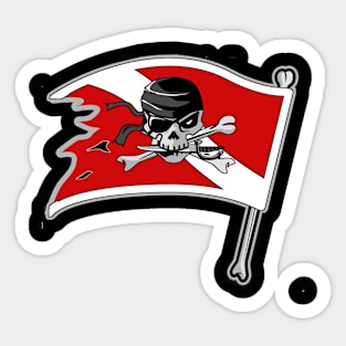 Pirate Diver Sticker